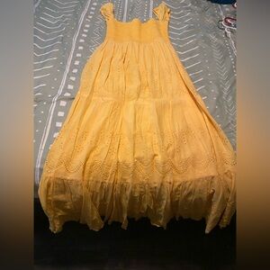 SOLD AREA Sunshine Yellow Maxi Dress